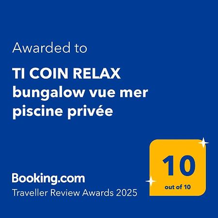 Ti Coin Relax Bungalow Vue Mer Piscine Privee Saint-Francois (Grande-Terre) Exterior foto