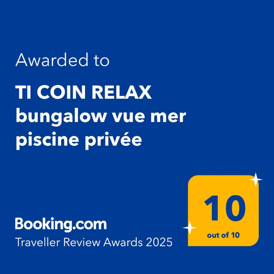Ti Coin Relax Bungalow Vue Mer Piscine Privee Saint-Francois (Grande-Terre) Exterior foto